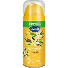 LABELL Déodorant compressé 24 h anti-traces vanille 100ml