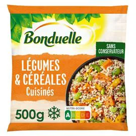 BONDUELLE Légumes et céréales patates douces, edamames, butternut et boulgour 500g