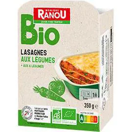 MONIQUE RANOU BIO Lasagnes aux légumes Bio 350g