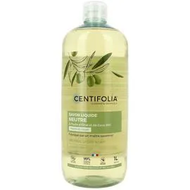 CENTIFOLIA Savon Liquide Neutre à l'Huile d'Olive et de Coco Bio Mains & Corps 1L l'unité