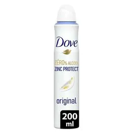 DOVE Déodorant Zero % d'Alcool Original 200ml