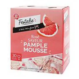 MARQUE REPÈRE, FESTALIE Boisson à base de vin rosé pamplemousse 3l
