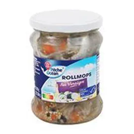 MARQUE REPÈRE, PÊCHE OCÉAN Rollmops au vinaigre MSC 400g