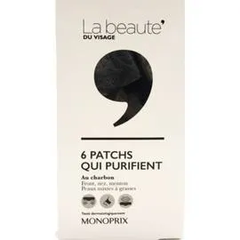LA BEAUTÉ Monoprix La Beauté Les Patchs Qui Purifient Au Charbon x6