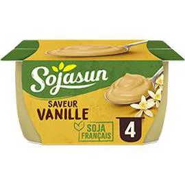 SOJASUN Dessert végétal vanille 4x100g