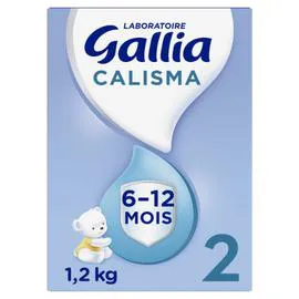 GALLIA Lait bébé en poudre 2ème âge 6-12 mois Calisma 1,2kg