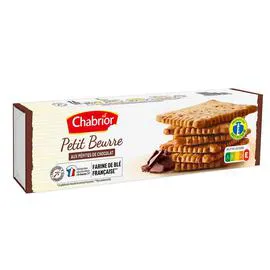 CHABRIOR Petit beurre aux pépites de chocolat 200g