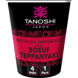 TANOSHI Nouilles instantanée boeuf Teppanyaki 65g