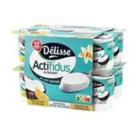 MARQUE REPÈRE, DÉLISSE Actifidus Coco Citron Vanille 12x125g