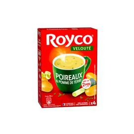 ROYCO Soupe déshydratée veloutée poireaux et pomme de terre 4x800ml