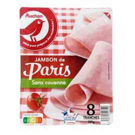 AUCHAN Jambon de Paris sans couenne 280g