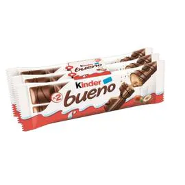 KINDER, BUENO Barres chocolatées lait noisettes 129g
