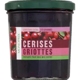 MONOPRIX Confiture extra de cerises griottes 370g