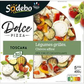SODEBO Dolce Pizza Toscana Chèvre Légumes Grilles 400g