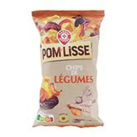 MARQUE REPÈRE, POM'LISSE Chips Légumes 100g