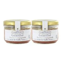 JEAN LARNAUDIE Terrine campagnarde au jus de truffes noires "Gastronomie" 360g