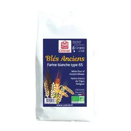 CELNAT Farine Blanche de Blés Anciens T65 Bio 1kg
