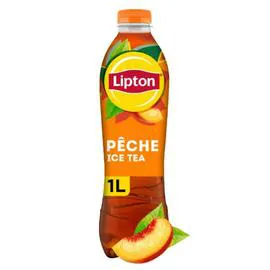 LIPTON Boisson au thé glacé saveur pêche 1l