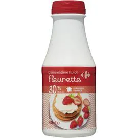 CARREFOUR Crème Entière Fluide Fleurette 30% Mat.Gr. 40cl