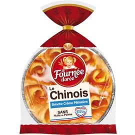 LA FOURNÉE DORÉE Brioche Chinois crème pâtissière 600g