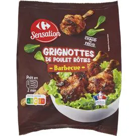 CARREFOUR SENSATION Grignottes de poulet rôties barbecue 250g