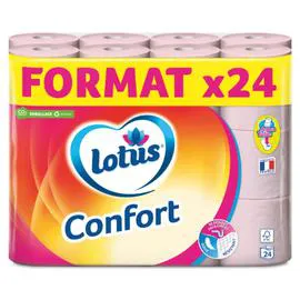 LOTUS Papier toilette confort extrait aqua tube x24