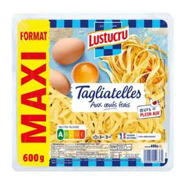 LUSTUCRU Pâtes Fraîches Tagliatelle Maxi 600g