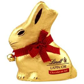 LINDT, EXCELLENCE Chocolat de Pâques lapin chocolat au lait 200g