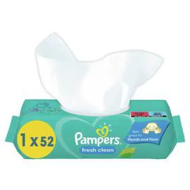 PAMPERS Lingettes Bébé Fresh Clean x52