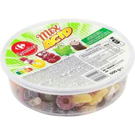 CARREFOUR SENSATION Bonbons mix acid 600g