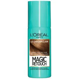 L'ORÉAL PARIS, MAGIC RETOUCH Coloration Cheveux Permanente Spray Retouche Racine Châtain Clair 75ml