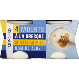 MONOPRIX Yaourt à la grecque sur lit de miel 600g