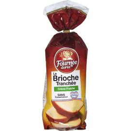LA FOURNÉE DORÉE Brioche tranchée crème fraîche 500g