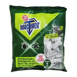 MARQUE REPÈRE, INSECTIVOR Sachets Anti-mites anti-acariens - x24 x24