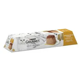 PURINA Pâtée pour chat mousseline au poulet nappée de sauce 4x57g