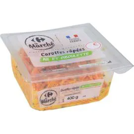 CARREFOUR LE MARCHÉ Carottes râpées ciboulette ail 400g