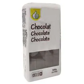 AUCHAN, POUCE Tablette de chocolat noir 5x100g