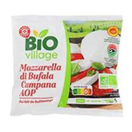 MARQUE REPÈRE, BIO VILLAGE Mozzarella Bio AOP Di Bufalla 125g