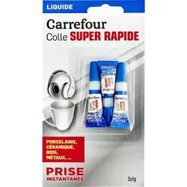 CARREFOUR Colle instantatnée liquide 3g