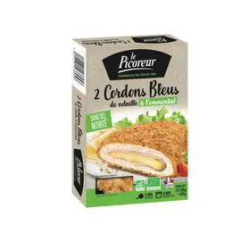 LE PICOREUR Cordons Bleus de Volaille à l'Emmental Bio 200g