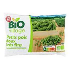 MARQUE REPÈRE, BIO VILLAGE Petits pois Bio Très fins 600g