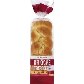 MONOPRIX Brioche tressée à la main 600g