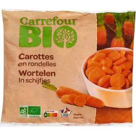 CARREFOUR BIO Carottes bio en rondelles 600g