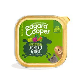 EDGAR & COOPER Chien adulte naturelle sans céréales agneau & boeuf 100g