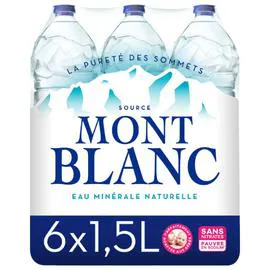 MONT BLANC Eau minérale naturelle 6x1,5l