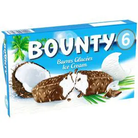 MARS, BOUNTY Glaces barres glacées chocolat noix de coco 234g