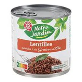MARQUE REPÈRE, NOTRE JARDIN Lentilles Graisse d'oie 400g