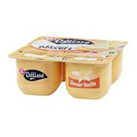 MARQUE REPÈRE, DÉLISSE Crème dessert Vanille 4x125g