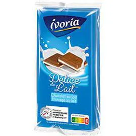 IVORIA Chocolat au lait Délice de Lait 200g