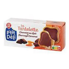 MARQUE REPÈRE, P'TIT DÉLI Tartelette Chocolat au lait caramel 127g